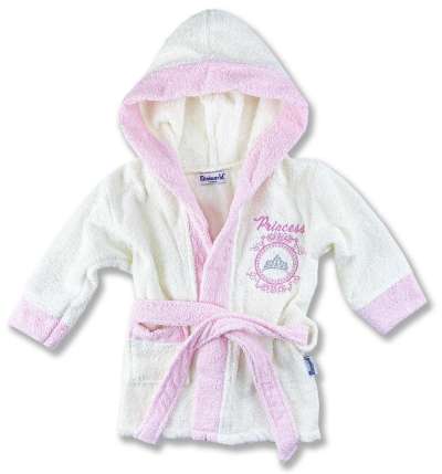 Baba és gyermek fürdőköpeny- Hercegnő Méret: 4 éves