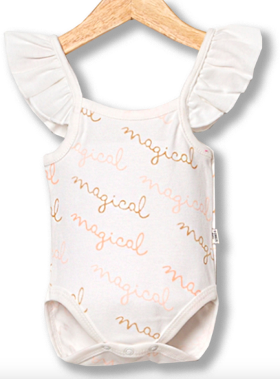 Nyári baba body- Varázslatos Méret: 68 (4-6hó)