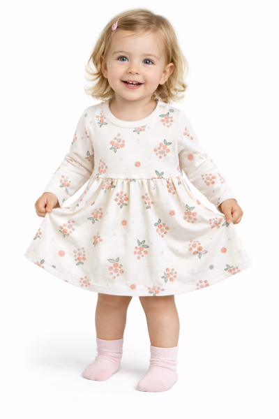 Kislány ruha- Ribizli Méret: 86 (12-18hó)