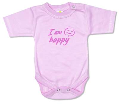 Baba body, rövid ujjú - I am Happy Méret: 80 (9-12hó)
