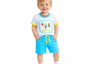 2részes babaruha- Fagylalt Méret: 68-74