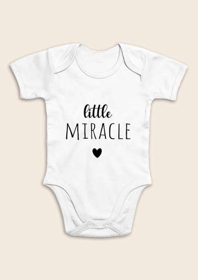 Baba body, rövid ujjú- Kis csoda Méret: 80 (9-12hó)