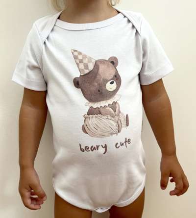 Baba body, rövid ujjú- Cuki maci Méret: 92 (18-24hó)