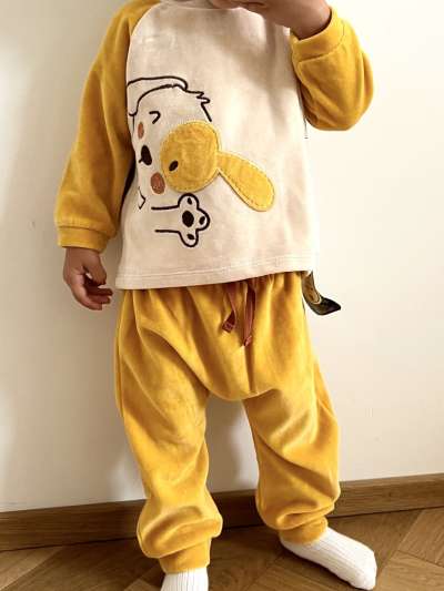 2részes babaruha szett - Kutyuska Méret: 68 (4-6hó)