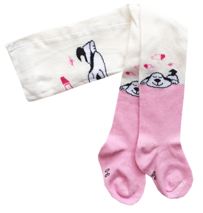 Baba pamut harisnyanadrág- Kutyuska Méret: 12-18 hónap