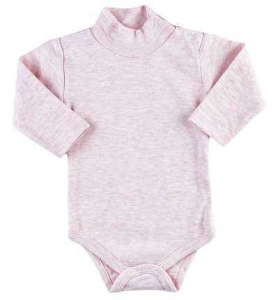 Baba body garbó- Klasszikus, rozsaszín Méret: 56 (0-2hó)