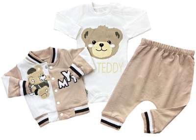 3részes babaruha szett- Teddy divat Méret: 68-74