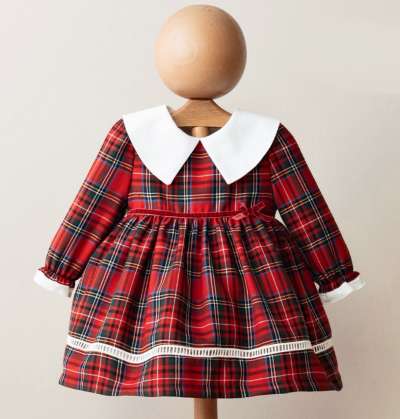 Elegáns kislány ruha- Piros, Anna Méret: 86 (12-18hó)