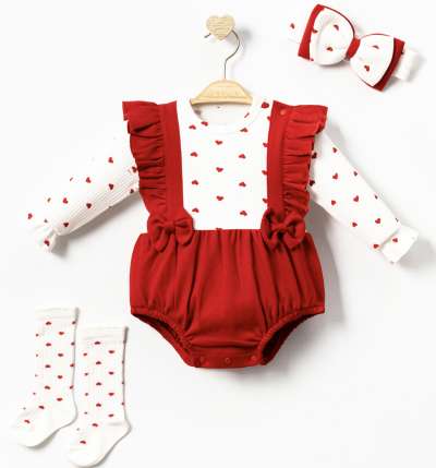 3 részes luxus szett babáknak – Szivecske Méret: 9-12 hónap