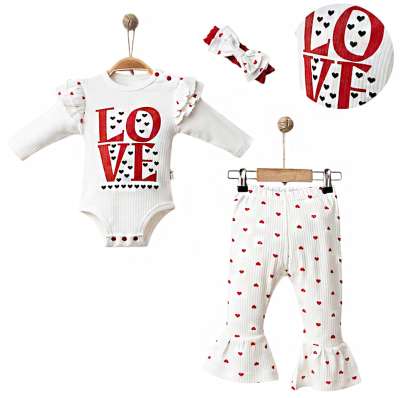 3részes babaruha szett - Trend Méret: 74 (6-9hó)