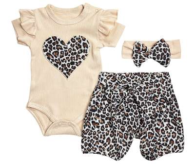 3 részes nyári szett babáknak – Párduc Méret: 6-9 hónap
