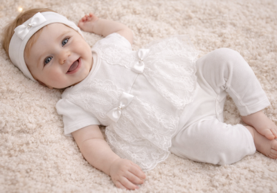 3 részes elegáns babaszett – Kis Angyal Méret: 62 (2-4hó)