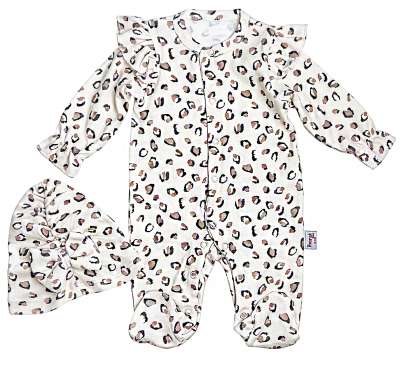 Baba rugdalózó – Love 1, rugi + sapka Méret: 0-3 hónap