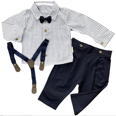 4részes elegáns fiús babaruha szett - Elegáns Méret: 80-86