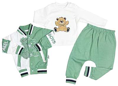 3részes babaruha szett- Boys Méret: 74 (6-9hó)