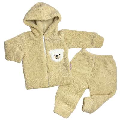 Plüss babaszett – Maci, bézs színű Méret: 92 (18-24hó)