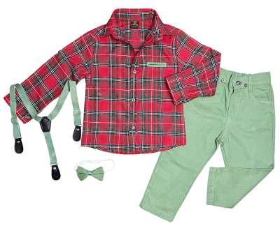 4részes elegáns fiús gyerekruha szett- Divat, Karácsony Méret: 2 éves