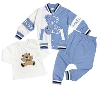 3részes babaruha szett- Boys1 Méret: 80 (9-12hó)