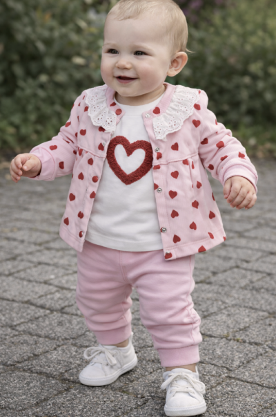 3 részes baba szett – Love Méret: 74 (6-9hó)