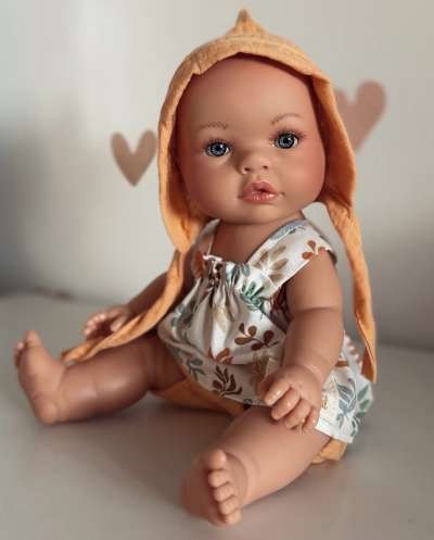 Kézműves spanyol baba- Anna, Joy 37cm