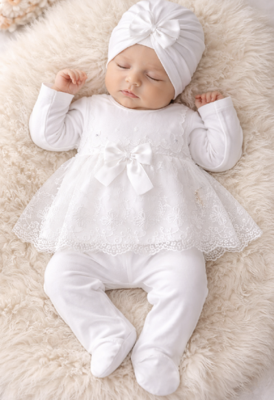 3 részes elegáns babaszett – Kis Angyal Méret: 62 (2-4hó)