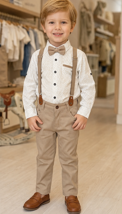 4részes elegáns fiús gyerekruha szett- Divat Méret: 9 éves