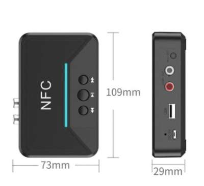 Bluetooth 5.0 audio vevő adapter