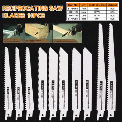 1 készlet 10 db Bi-Metal univerzális fűrésztörlő