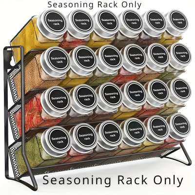 4 Szintes Fém Fűszertartó Konyhapult Szervező