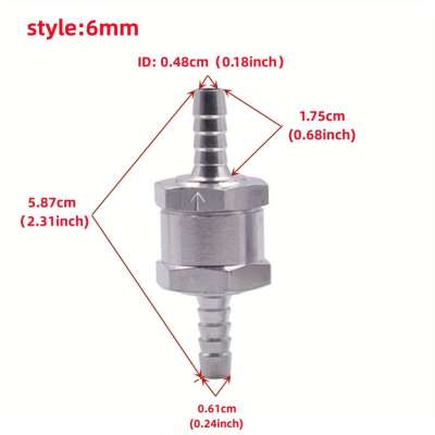 1 db egyirányú üzemanyag visszacsapó szelep