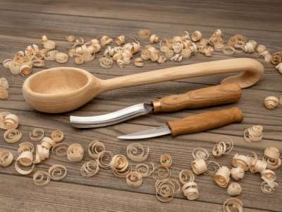 BeaverCraft DIY11 szauna merőkanál faragó készlet