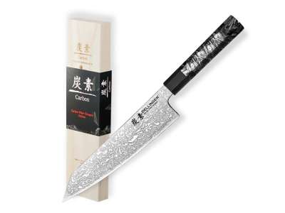 Dellinger Carbon Fiber Octagon Kiritsuke Gyuto konyhakés 21,5 cm