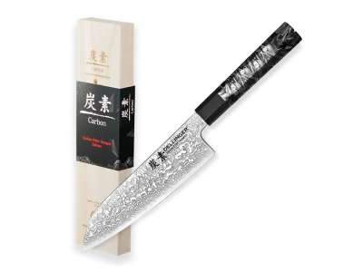 Dellinger Carbon Fiber Octagon Santoku konyhakés 18,5 cm