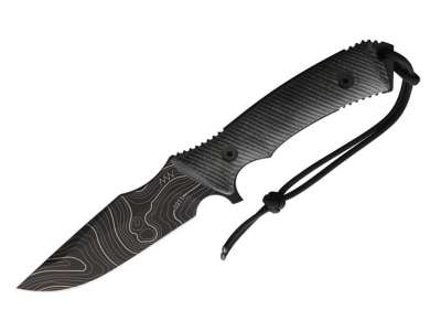 ANV M311 Spelter - Elmax DLC Topo, Kydex Sheath Black, Micarta Black taktikai kés