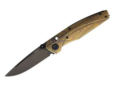 ANV A100 TI - Elmax Titanium Custom Light Gold Blue Topo zsebkés