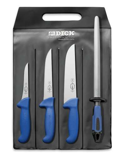 F. Dick ErgoGrip henteskés készlet – 3 kés és fenőacél