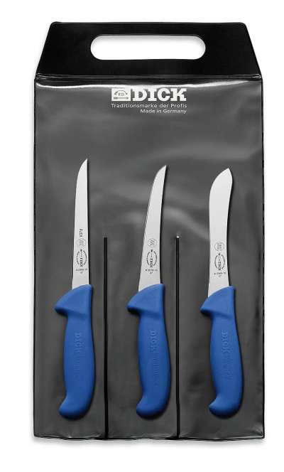 F. Dick ErgoGrip professzionális henteskés készlet – 3 kés