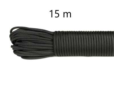 Paracord Type III 550 Black - 15 m csomag