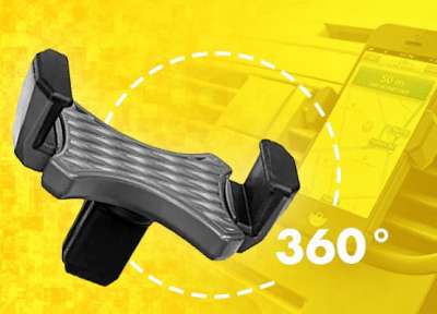 360 Fokban Forgatható Szellőzőre Tehető Autós Mobiltartó - Mindig szem előtt a készülék!