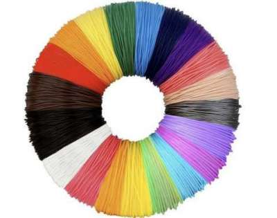 3D toll / 3D nyomtatószál 1,75 mm-es PLA-szál, 20 különböző színű mindegyik szín 20 méter, összesen