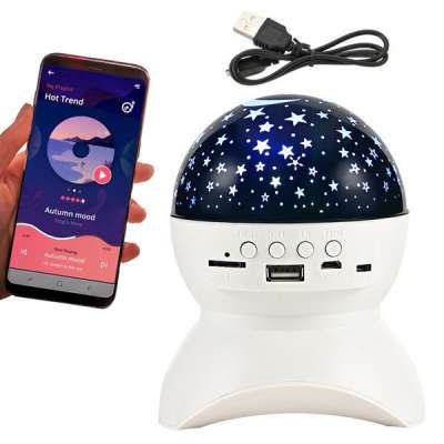 LED csillagos égbolt projektor és hangszóró - Bluetooth, USB
