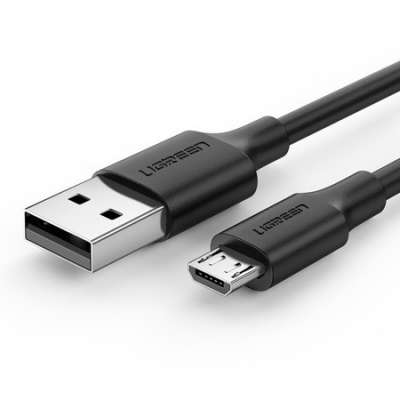 USB-Mikro USB kábel UGREEN QC 3.0 2.4A 0.25m (fekete)