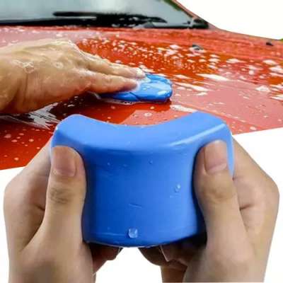Puha és rugalmas anyagú speciális autó tisztító gyurma * 180 g, 9 x 6,5 x 1,5 cm, kék