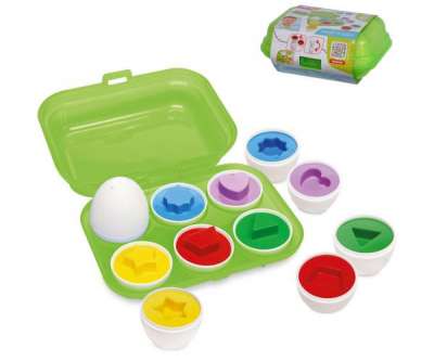 ABC színes tojásos formaválogató 6 db tojással - Simba Toys