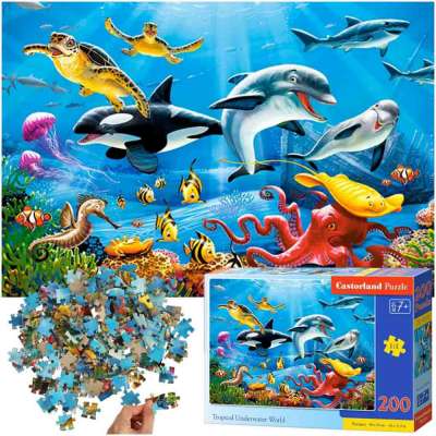 CASTORLAND Puzzle 200el. Trópusi víz alatti világ