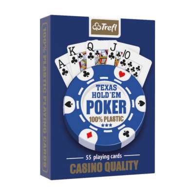MUDUKO Trefl játékkártyák póker 100% műanyag 55db.