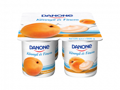 Danone könnyű és finom joghurt sárgabarack 4x125g