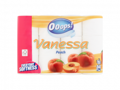 Ooops! Vanessa toalettpapír barack 3 rétegű 24 tekercs