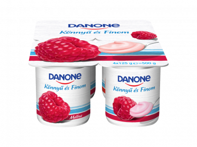 Danone könnyű és finom joghurt málna 4x125g