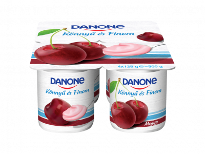 Danone könnyű és finom joghurt meggy 4x125g